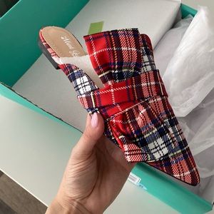 Mint Julep Plaid Mules